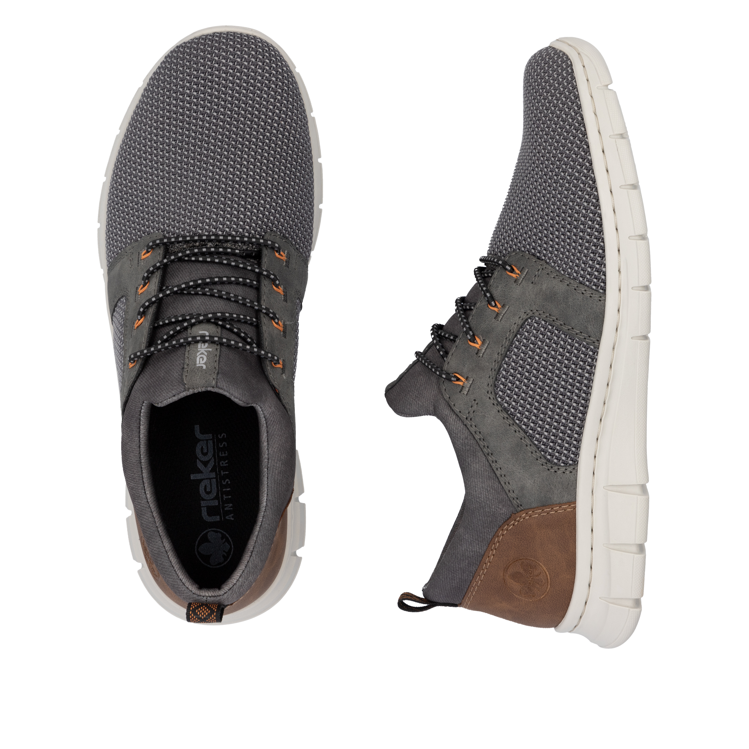 Rieker Knittech82/Morelia B7796-42 Grau Stein/Smoke/mandel 42