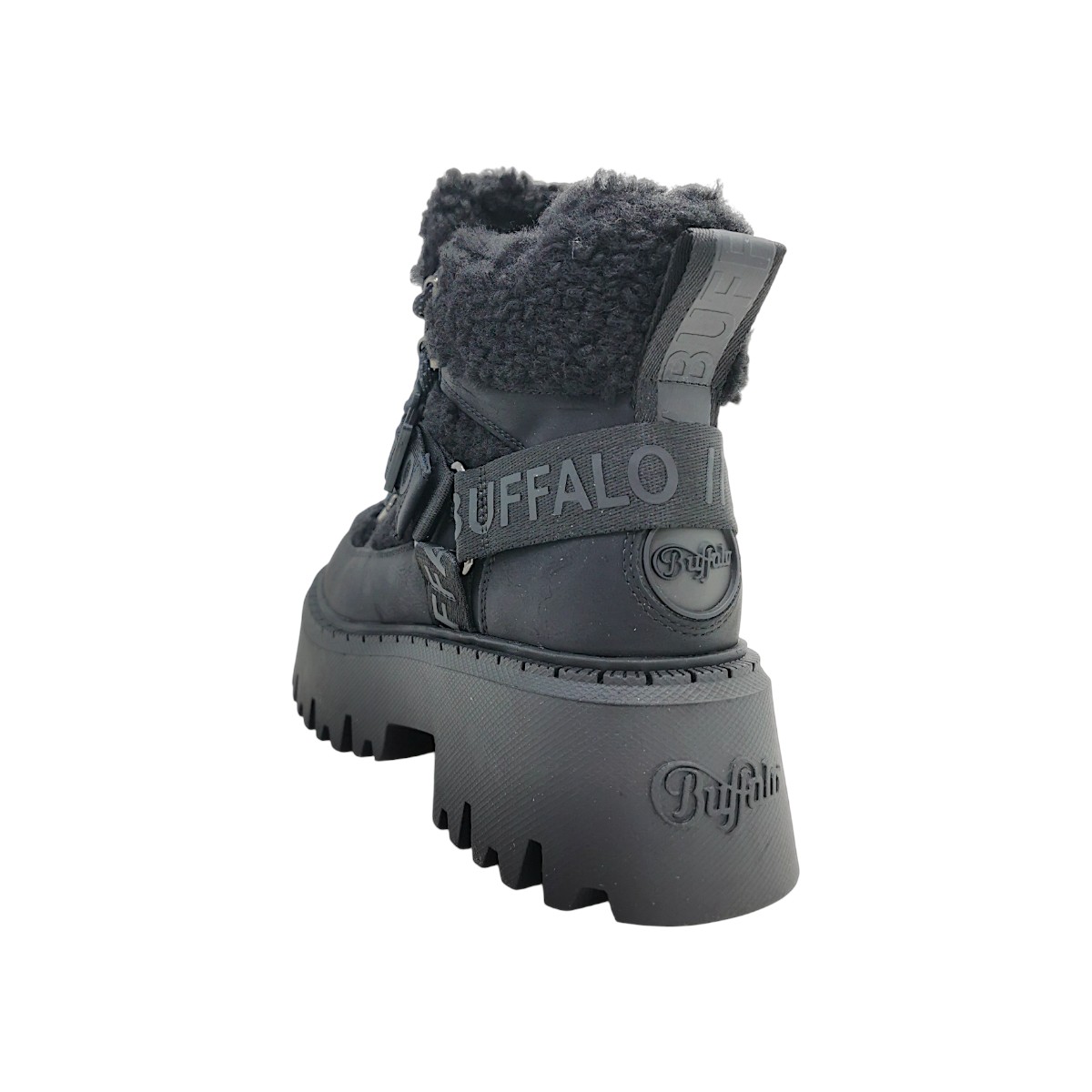 Buffalo Damenschuhe Schnürstiefel Schwarz Freizeit (Schwarz, Größe 39 EU)