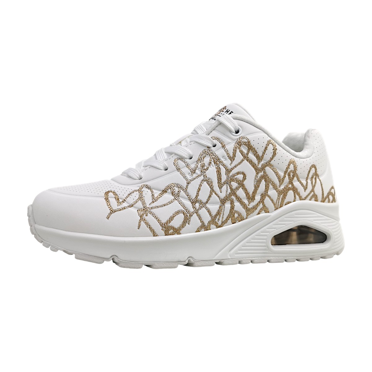 Skechers Uno-Golden Heart 177975 WTRG Weiß white/rosegold WTRG