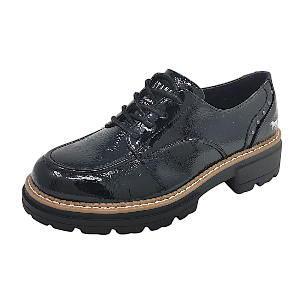 Mustang Damen Schnürhalbschuh D1 1437301/902 Schwarz 902- Schwarz Mustang Damen Schnürhalbschuh D1 1437301/902 Schwarz 902- Schwarz