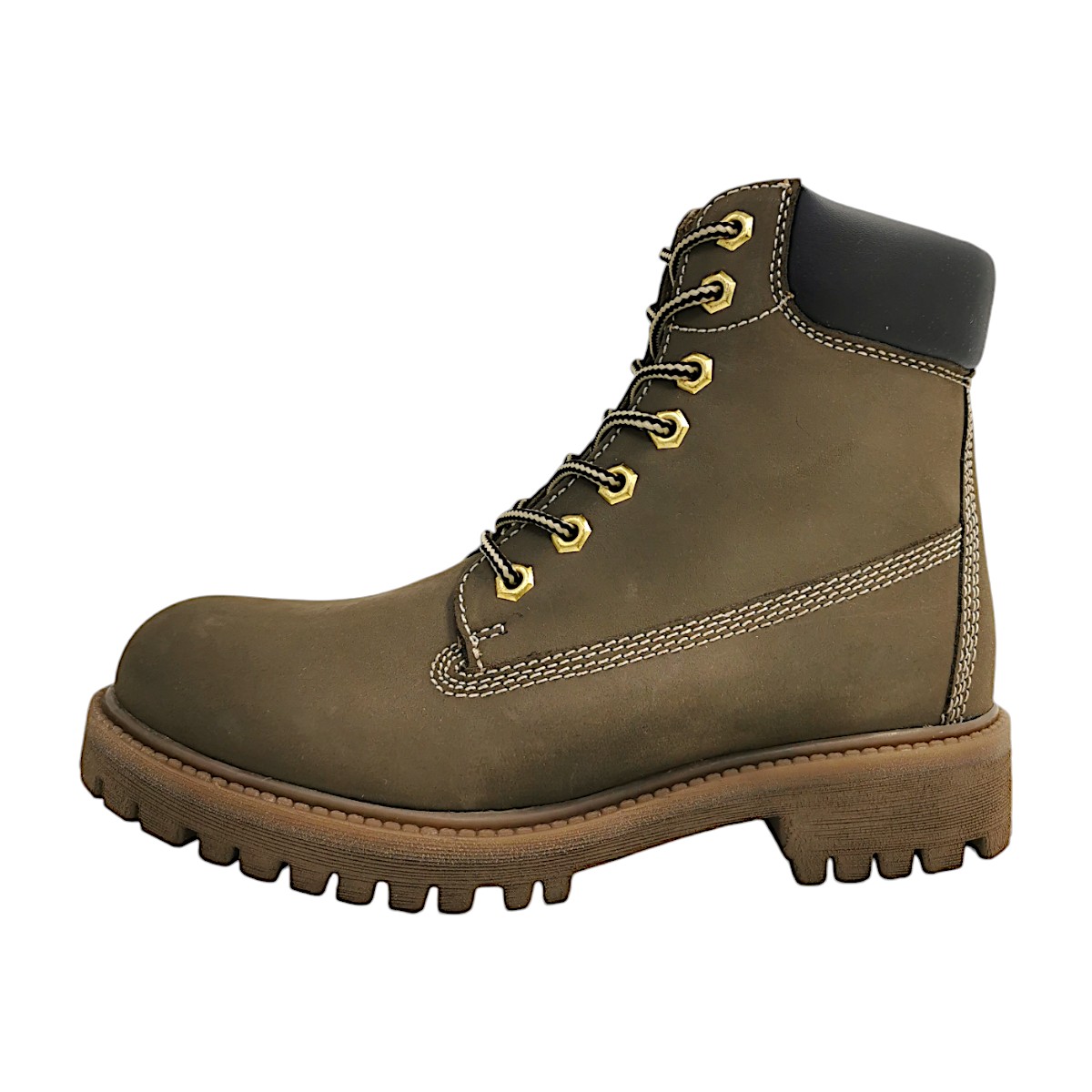 Extim Damenschuhe Schnürstiefel Braun Freizeit