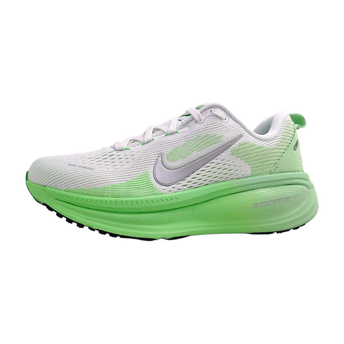 Nike Vomero 18 Sportschuhe Damen Laufschuhe Weiß Sport (white/green 117, Größe 43.5 EU)