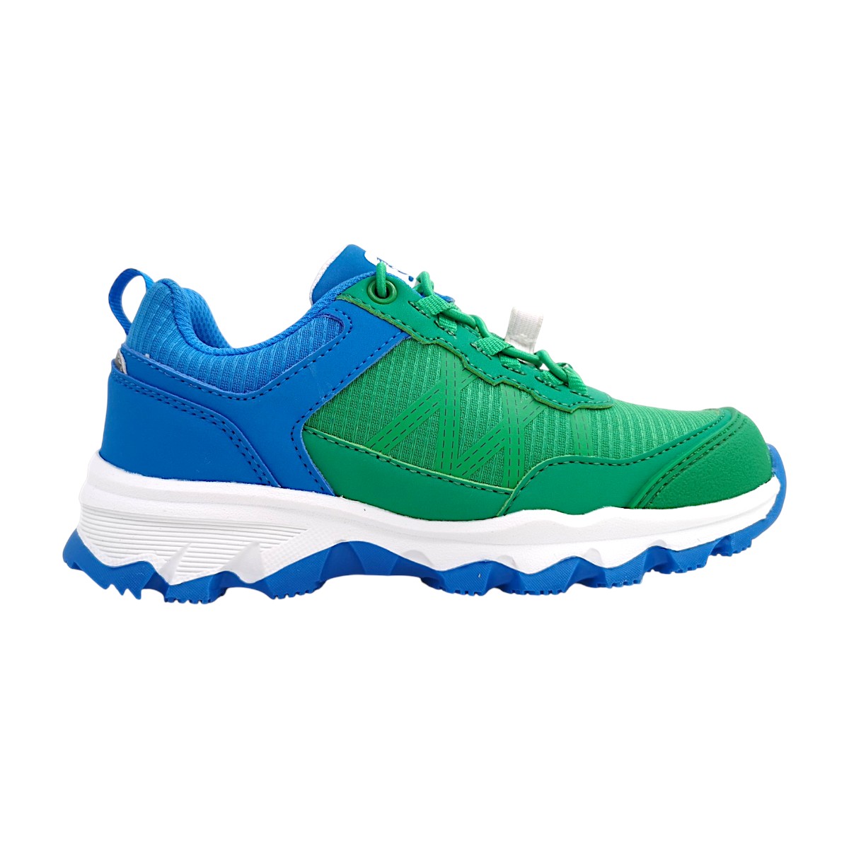 Trollkids Trolltunga Hiker Low XT 699-302 Grün emerald green/blue/white