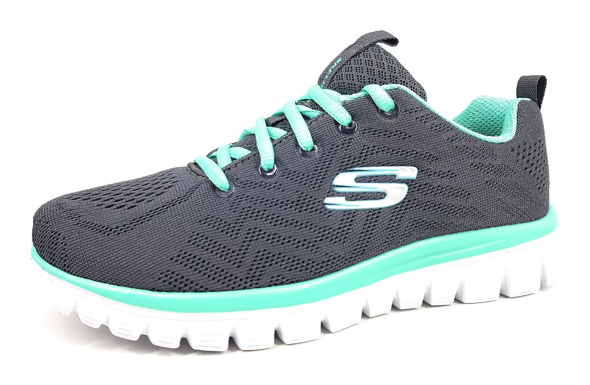 Skechers Graceful 12615 Grau charcoal/ green CCGR