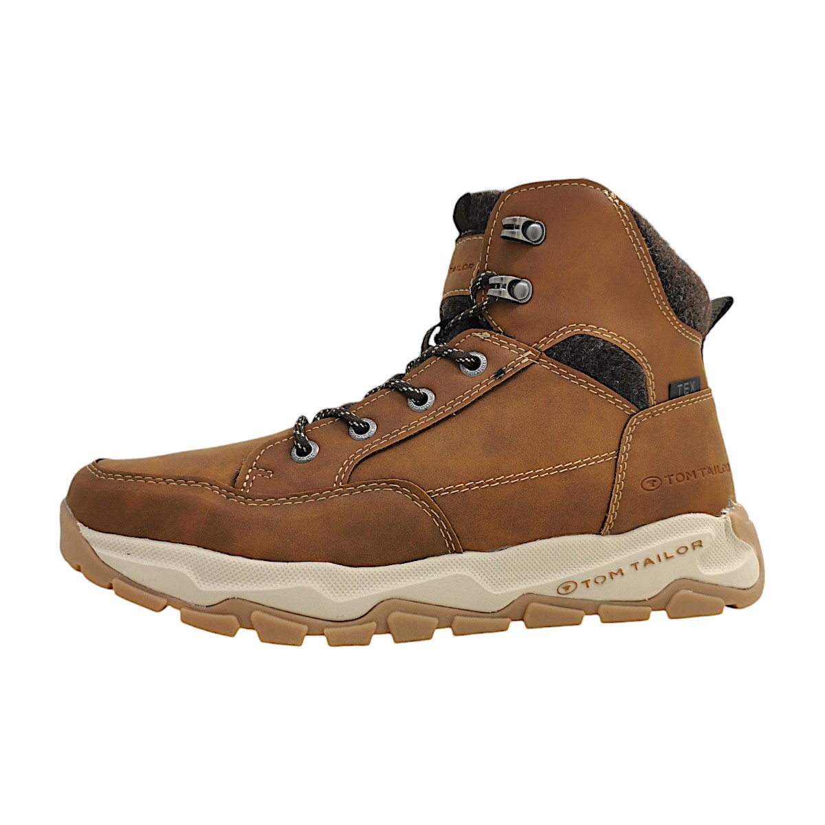 Tom Tailor Herrenschuhe Für lose Einlagen Winterstiefel Braun Freizeit (cognac, Größe 46 EU)