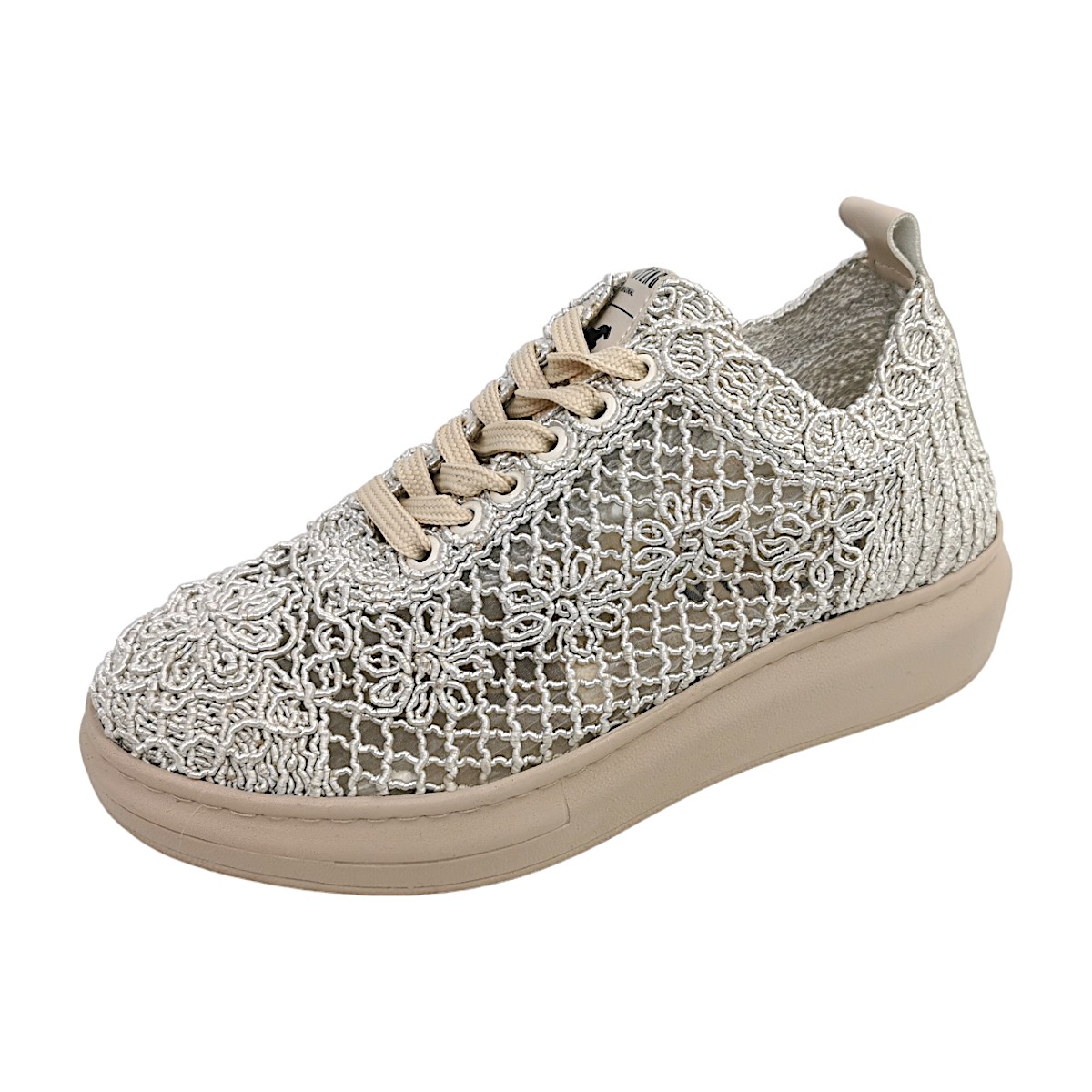 Mustang Damenschuhe Schnürschuhe Schnürer Beige Freizeit (4 Beige, Größe 39 EU)