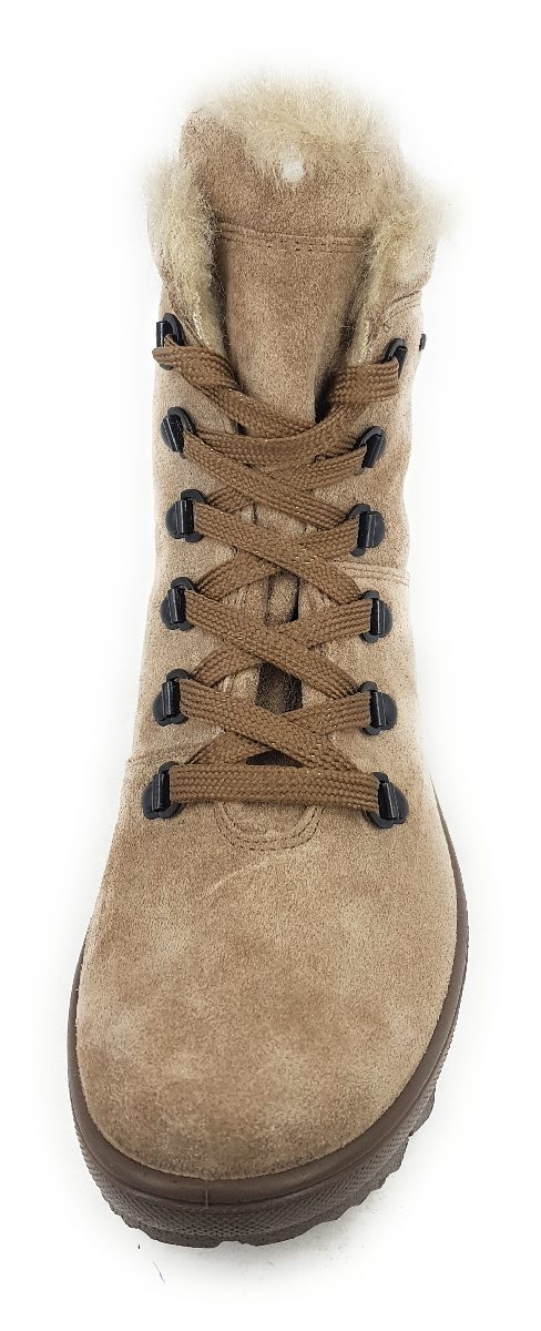 Legero Novara Damenschuhe Stiefel Schnürer Beige Freizeit (giotto (beige) 4500, Größe 43 EU)