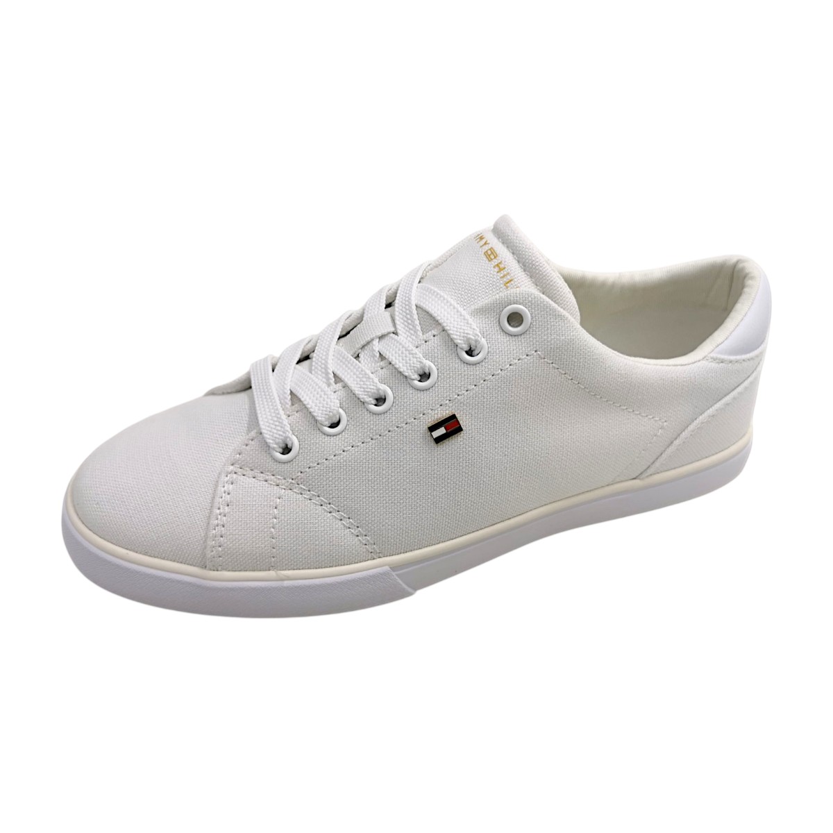 Tommy Hilfiger Canvas FW0FW09102YBS Weiß White YBS Tommy Hilfiger Canvas FW0FW09102YBS Weiß White YBS