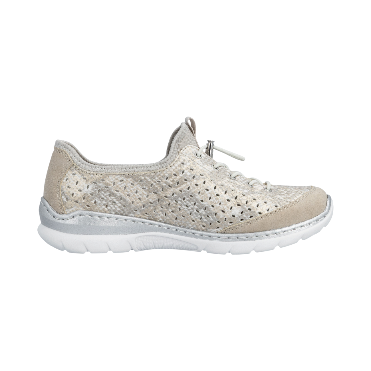 Rieker L3252-92 Silber ginger/offwhite/gold 92