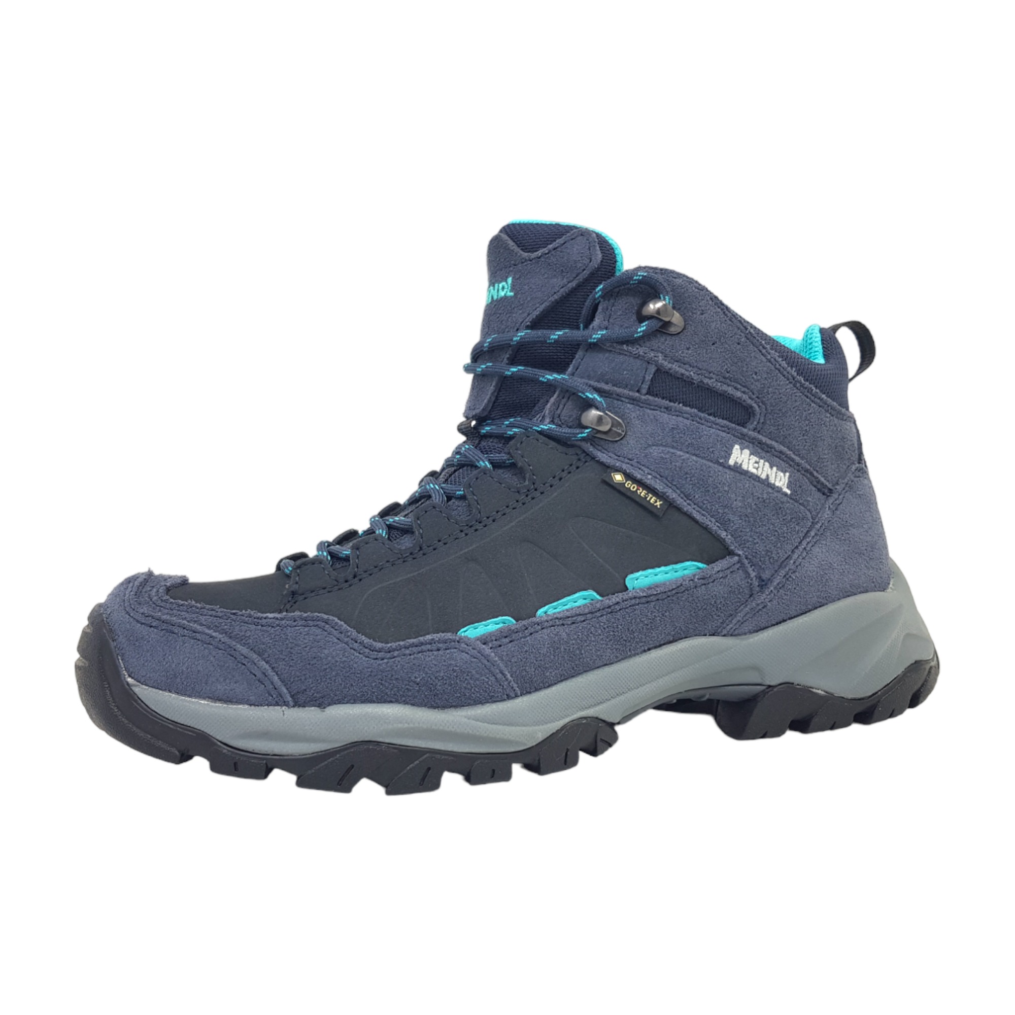 Meindl Nebraska Lady Mid Sportschuhe Damen Wanderstiefel Blau Wandern