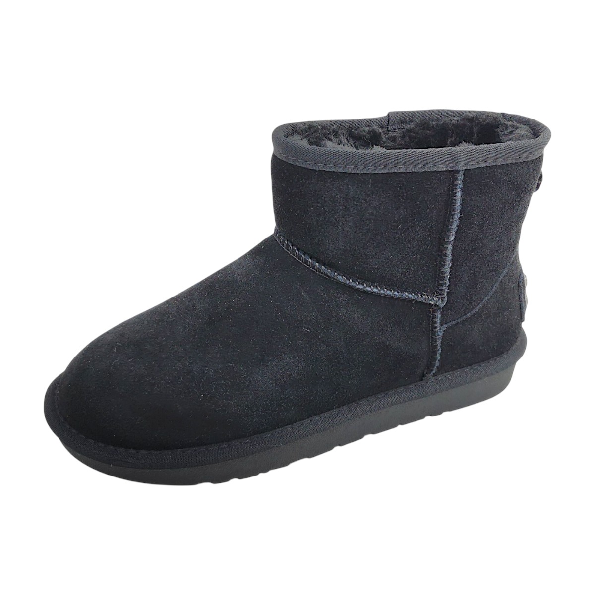 2 Go Fashion Damenschuhe Stiefel Gefüttert Winterstiefel Schwarz Freizeit (schwarz 9, Größe 41 EU)