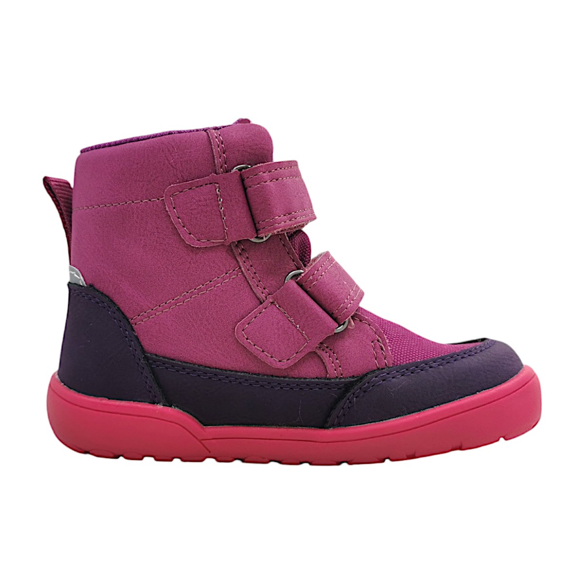 Lurchi Kinderschuhe Mädchen Schnürstiefel Barfußschuhe Rosa Freizeit (purple/pink, Größe 24 EU)