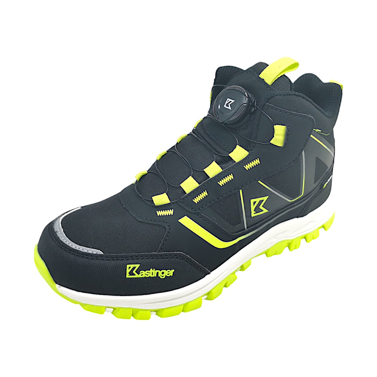 Kastinger Wenger Mid 510006/5008 Schwarz Jet Black/Lime 5008