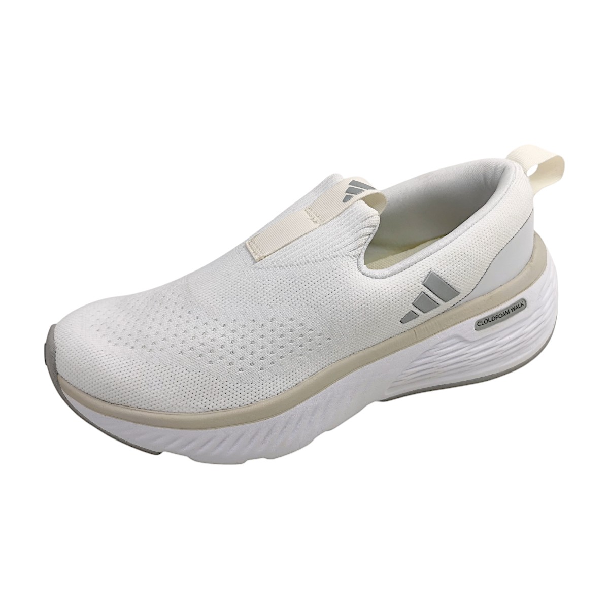 adidas CLOUDFOAM GO LOUNGER Sportschuhe Damen Trainingsschuhe Slipper Weiß Freizeit (white/silver, Größe 42.5 EU)