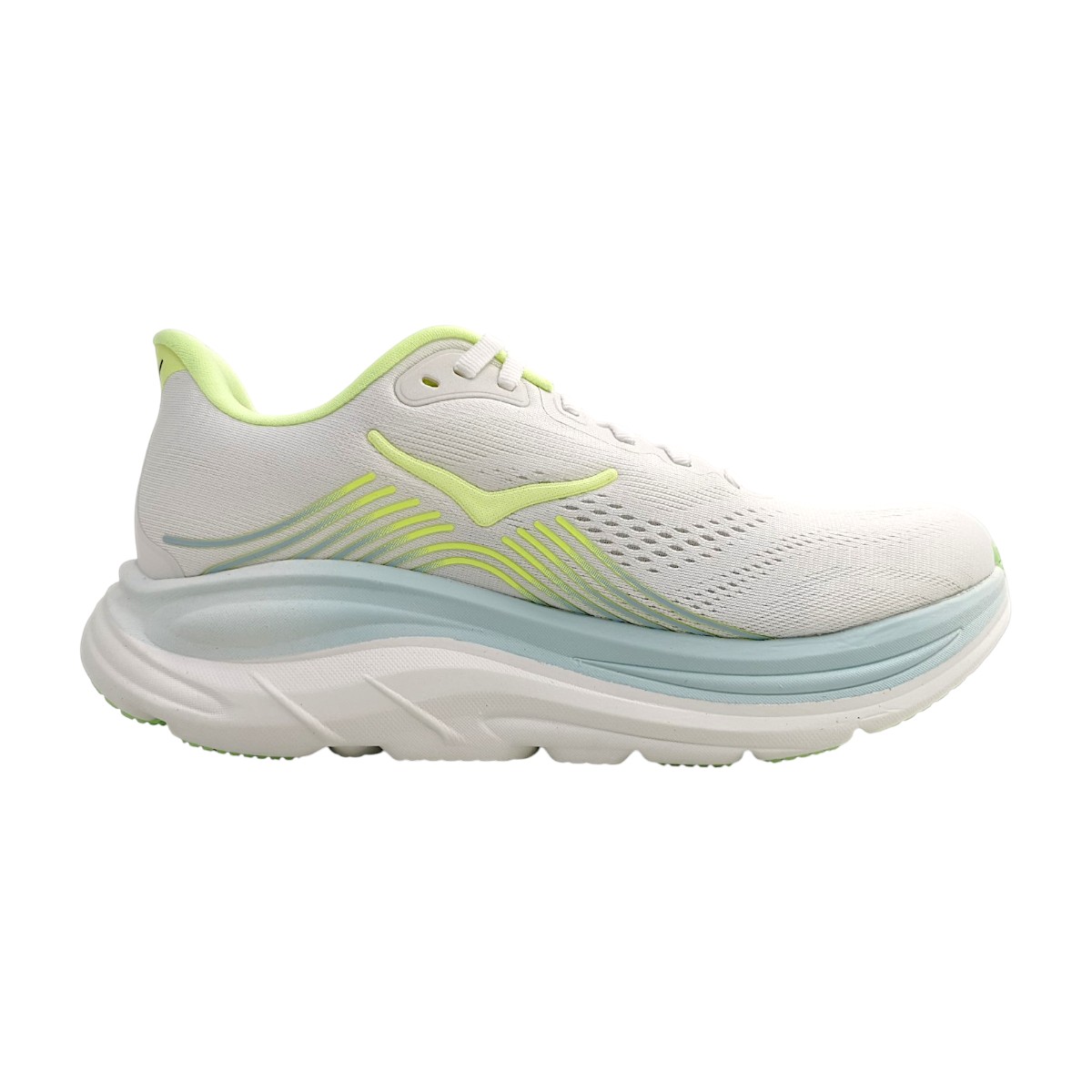 Hoka W Clifton 11 1176573B-FYZ Weiß frost/neon yuzu