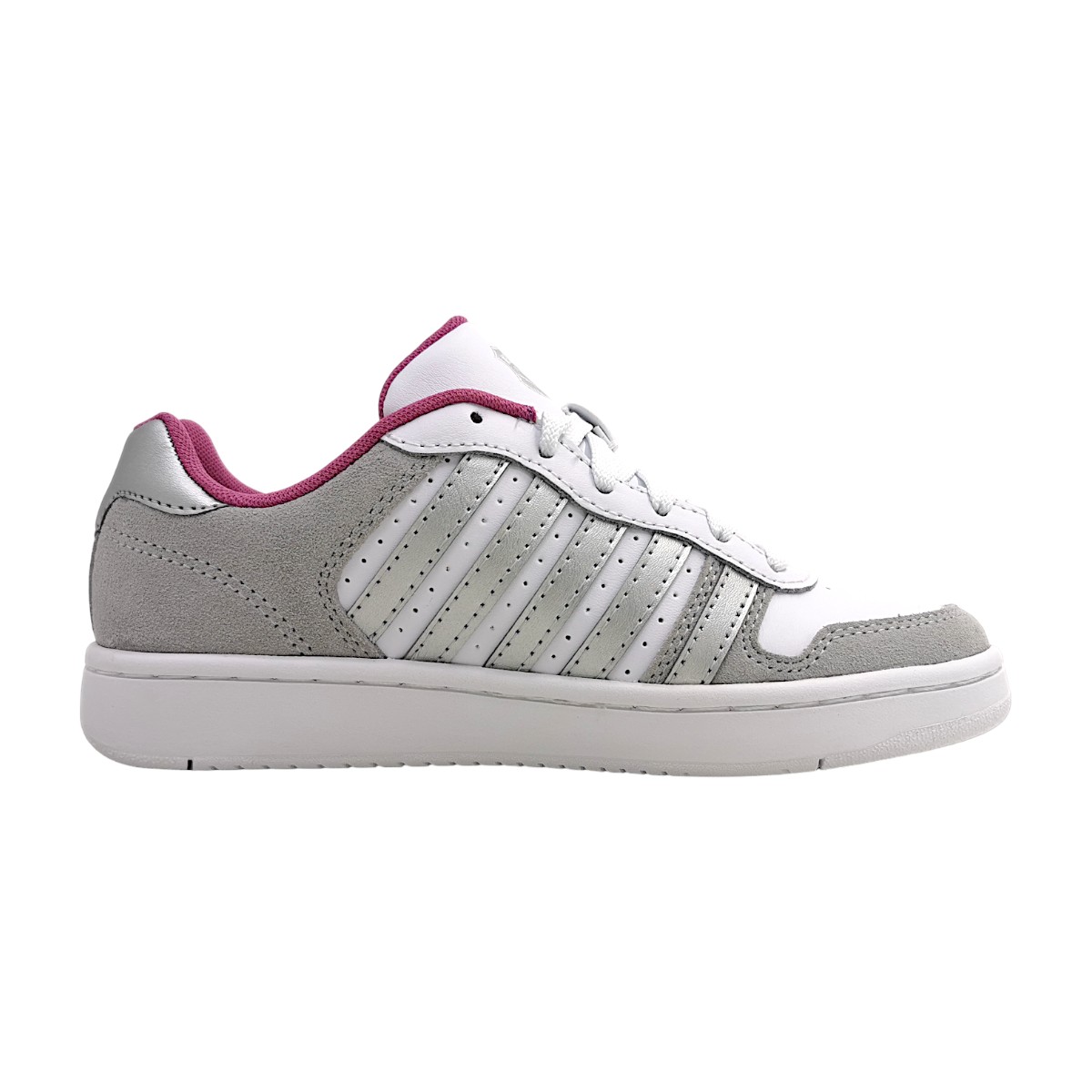 K-Swiss Court Palisades 96931-058-M Weiß grey/violet/solver 058 K-Swiss Court Palisades 96931-058-M Weiß grey/violet/solver 058