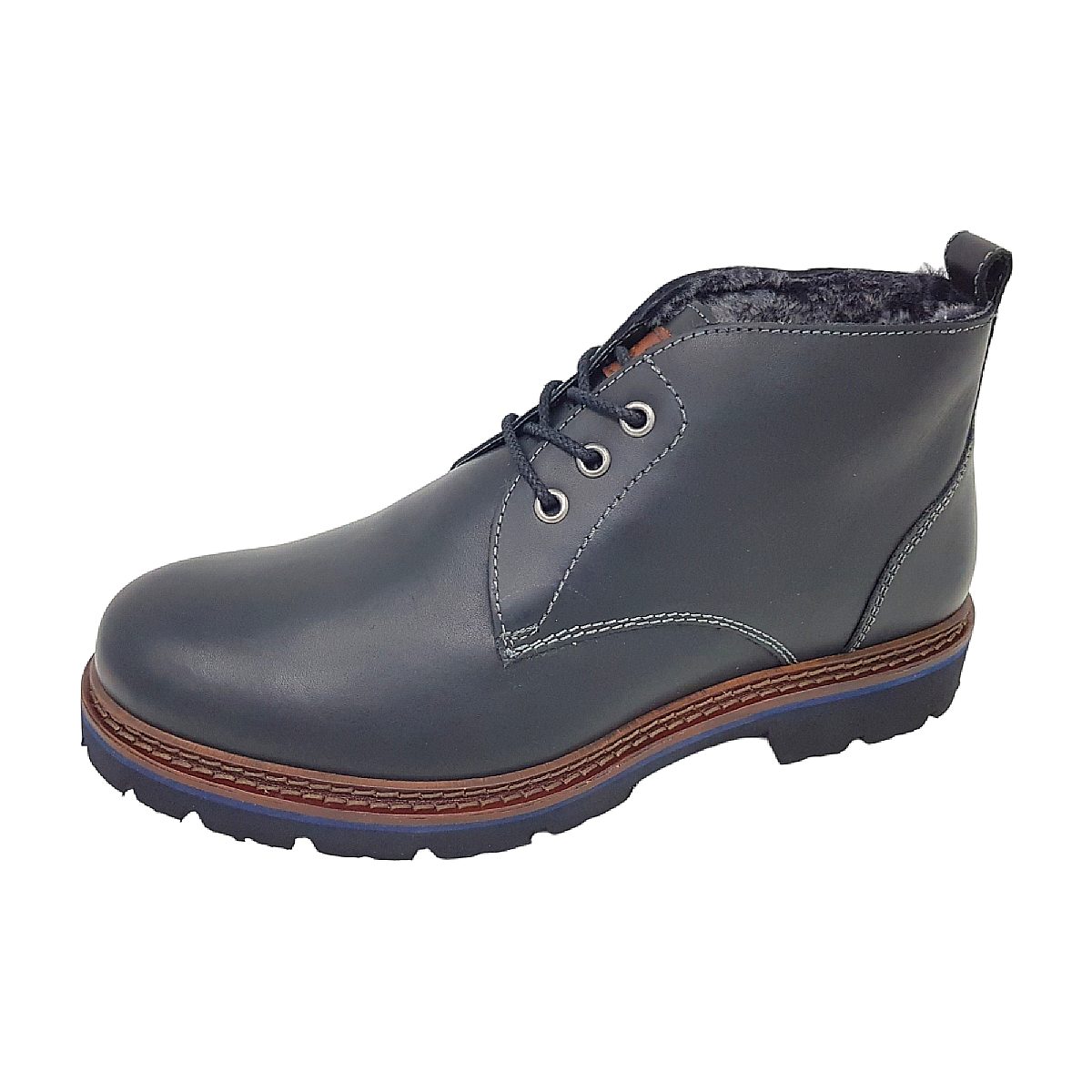 Sioux Adalrik-701-LF-H Herrenschuhe Stiefel Schnürer Schwarz Freizeit (Gr. 2:7.5)