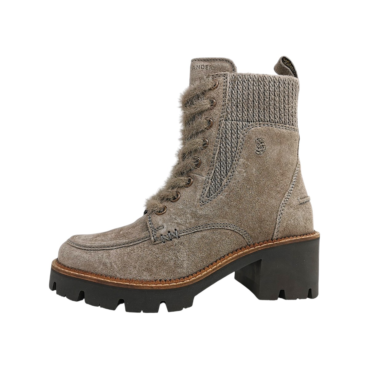Salamander Damenschuhe Schnürstiefel Grau Freizeit