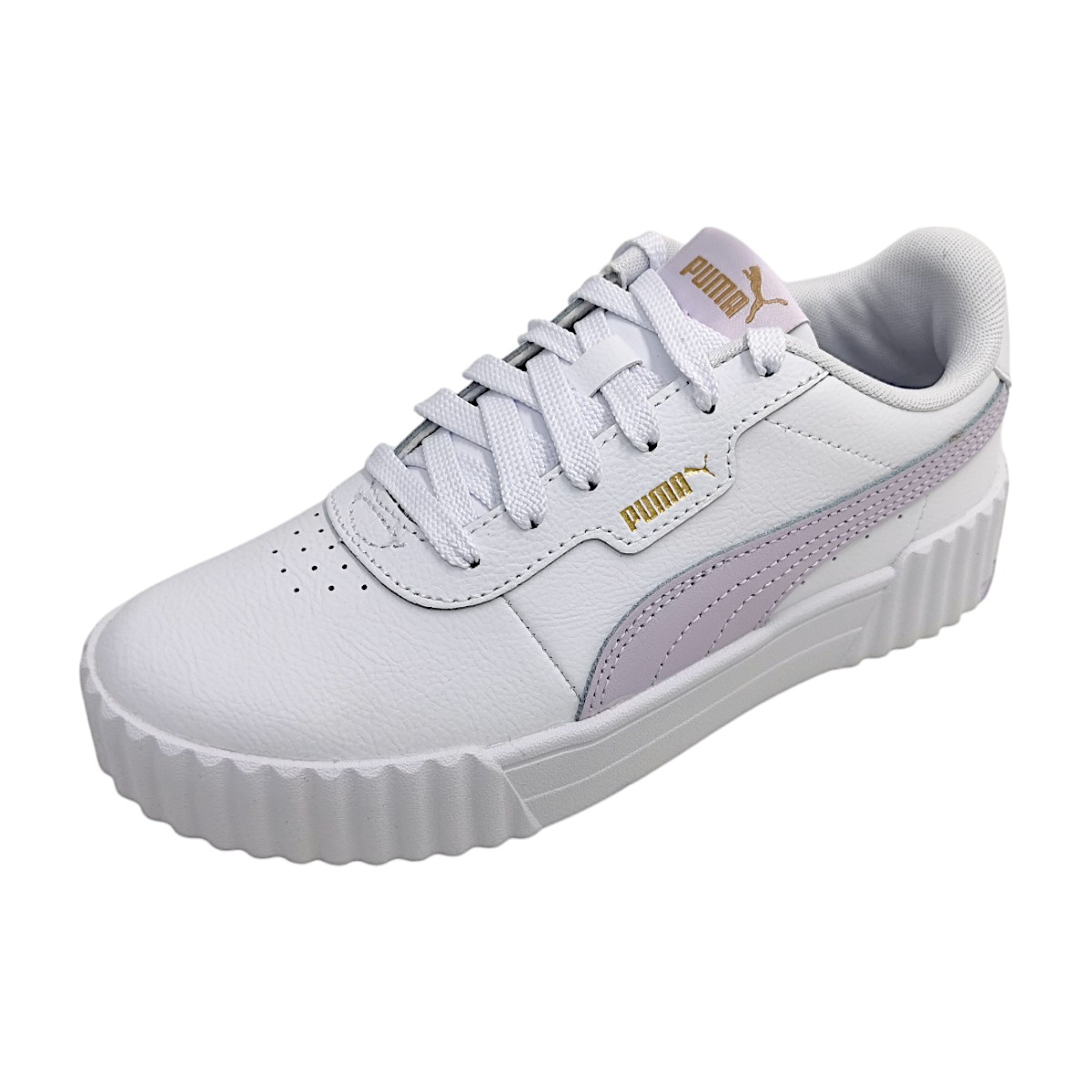 Puma Carina 3.0 Damenschuhe Schnürschuhe Sportive Weiß Freizeit (white/lilac 11, Größe 41 EU) Puma Carina 3.0 Damenschuhe Schnürschuhe Sportive Weiß Freizeit (white/lilac 11, Größe 41 EU)