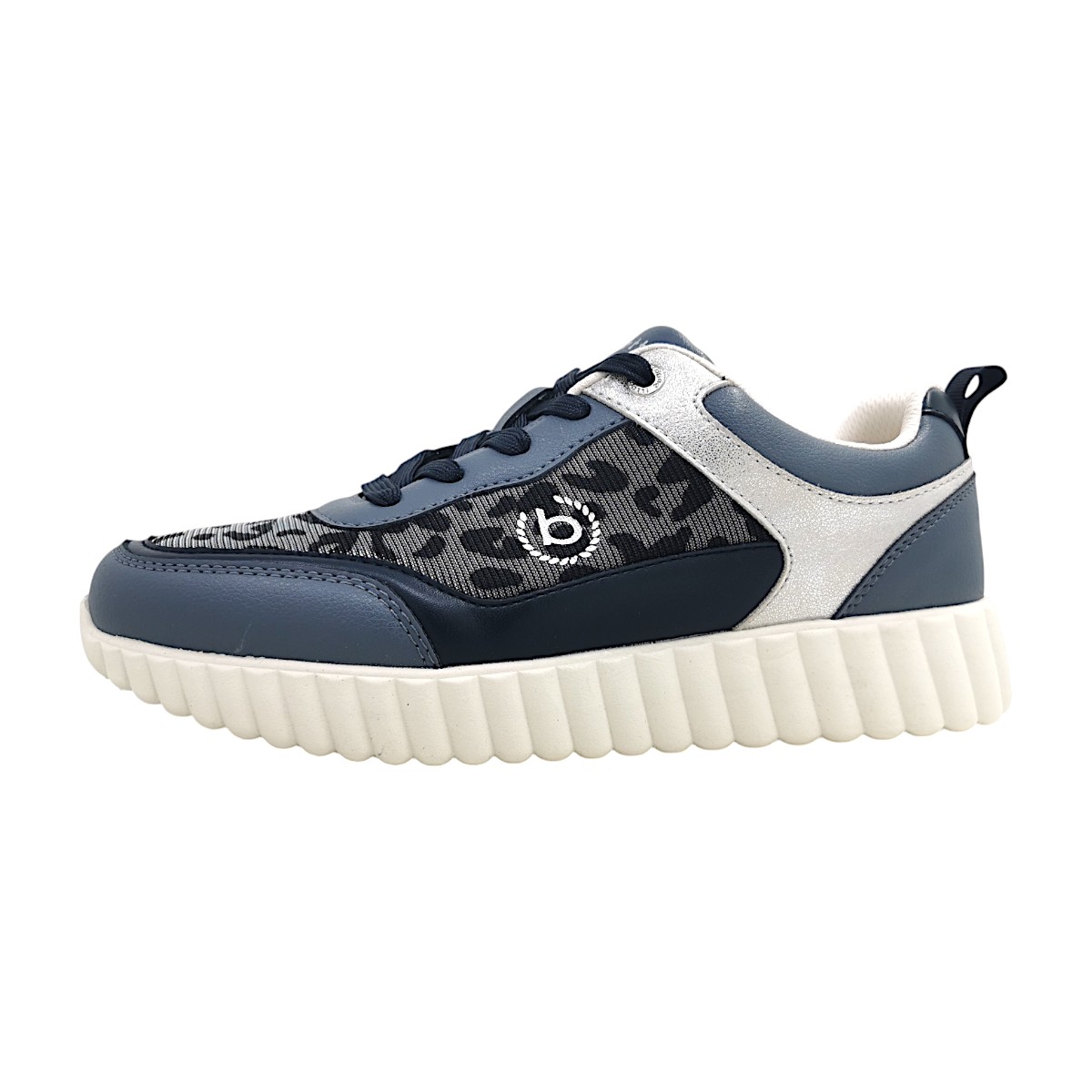 Bugatti Woman Carini Damenschuhe sportlicher Schnürer Blau Freizeit