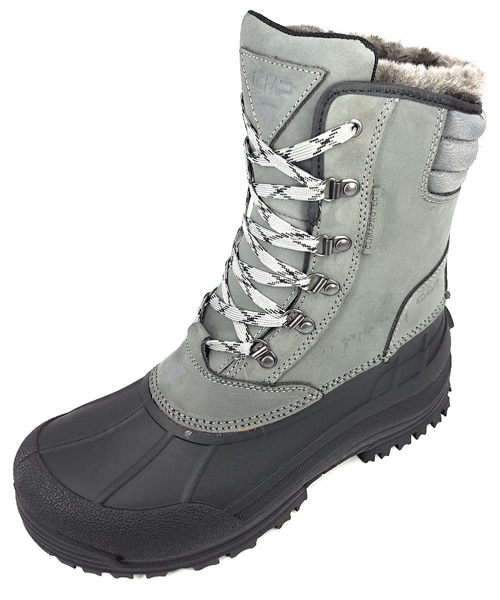 CMP Herrenschuhe Stiefel Warmfutter Stiefel Grau Freizeit (65 UF graffite-nero, Größe 47 EU)