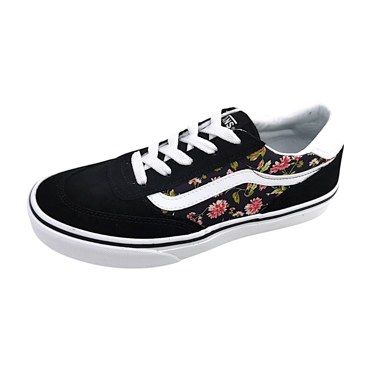 Vans Brooklyn LS Kids Sportschuhe Kinder sportlicher Schnürer Schwarz (floral black, Größe US 6.5)