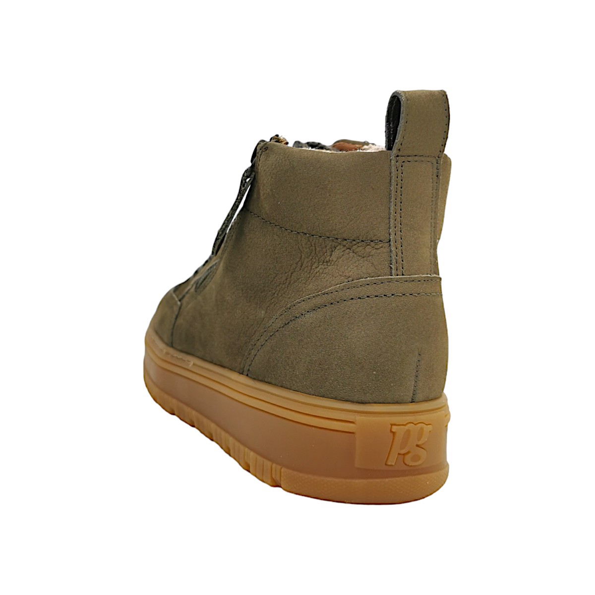 Paul Green Damenschuhe Schnürstiefel Grün Freizeit (016 Military, Größe 41 EU)