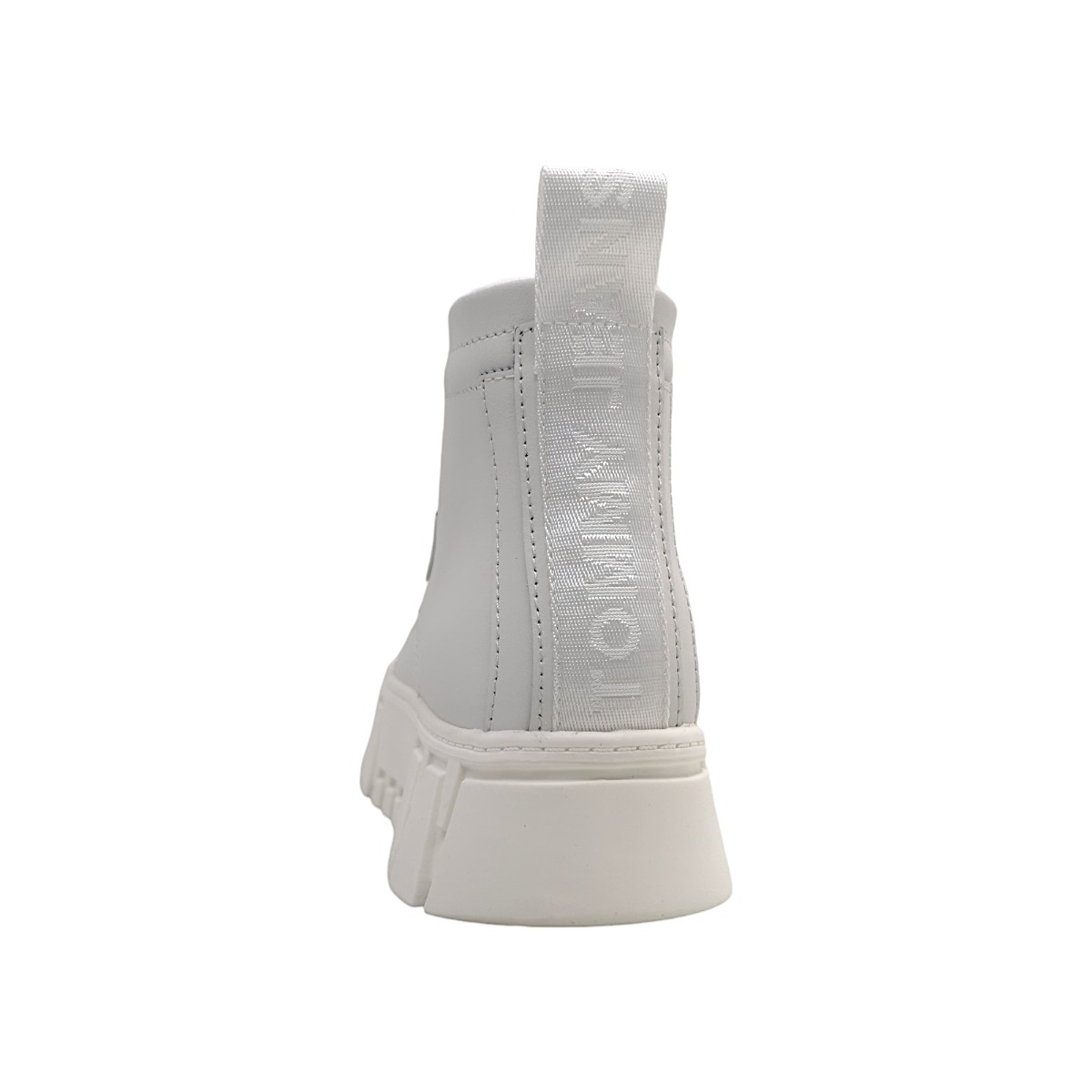 Tommy Hilfiger Vulc Flat Damenschuhe Stiefeletten Schnürer Stiefel Weiß (YBL White, Größe 40 EU)