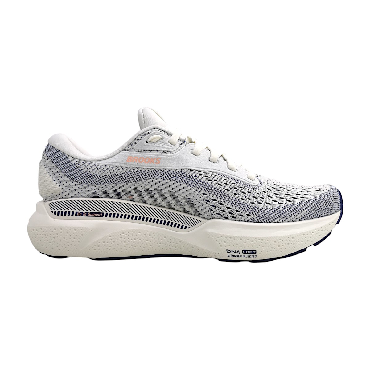 Brooks Adrenalin GTS Sportschuhe Damen Trainingsschuhe Laufschuh Grau (140 grey blue ribbon, Größe 42.5 EU)