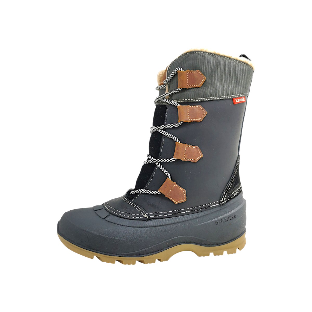 Kamik Snowgem Damenschuhe Gefüttert Winterstiefel Braun Freizeit Kamik Snowgem Damenschuhe Gefüttert Winterstiefel Braun Freizeit