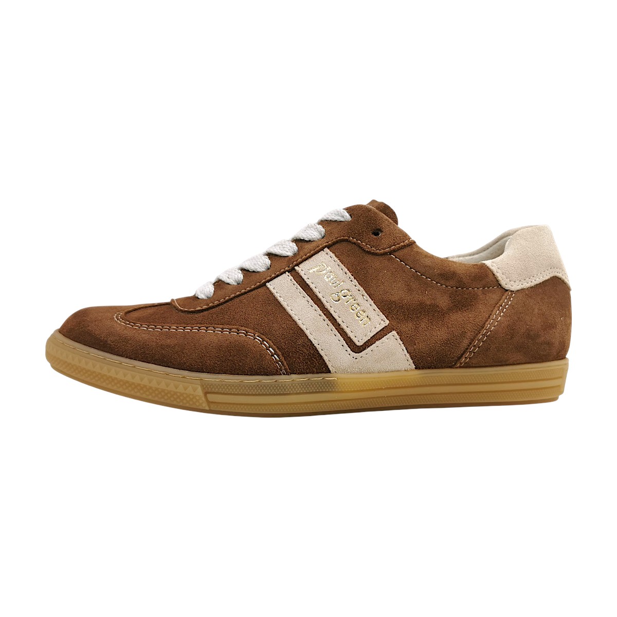 Paul Green Damenschuhe Schnürschuhe Sportive Braun Freizeit