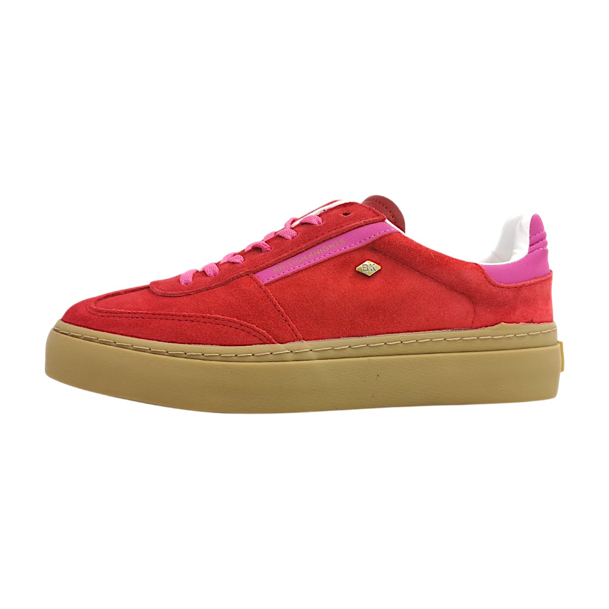 British Knights Damenschuhe sportlicher Schnürer Rot Freizeit