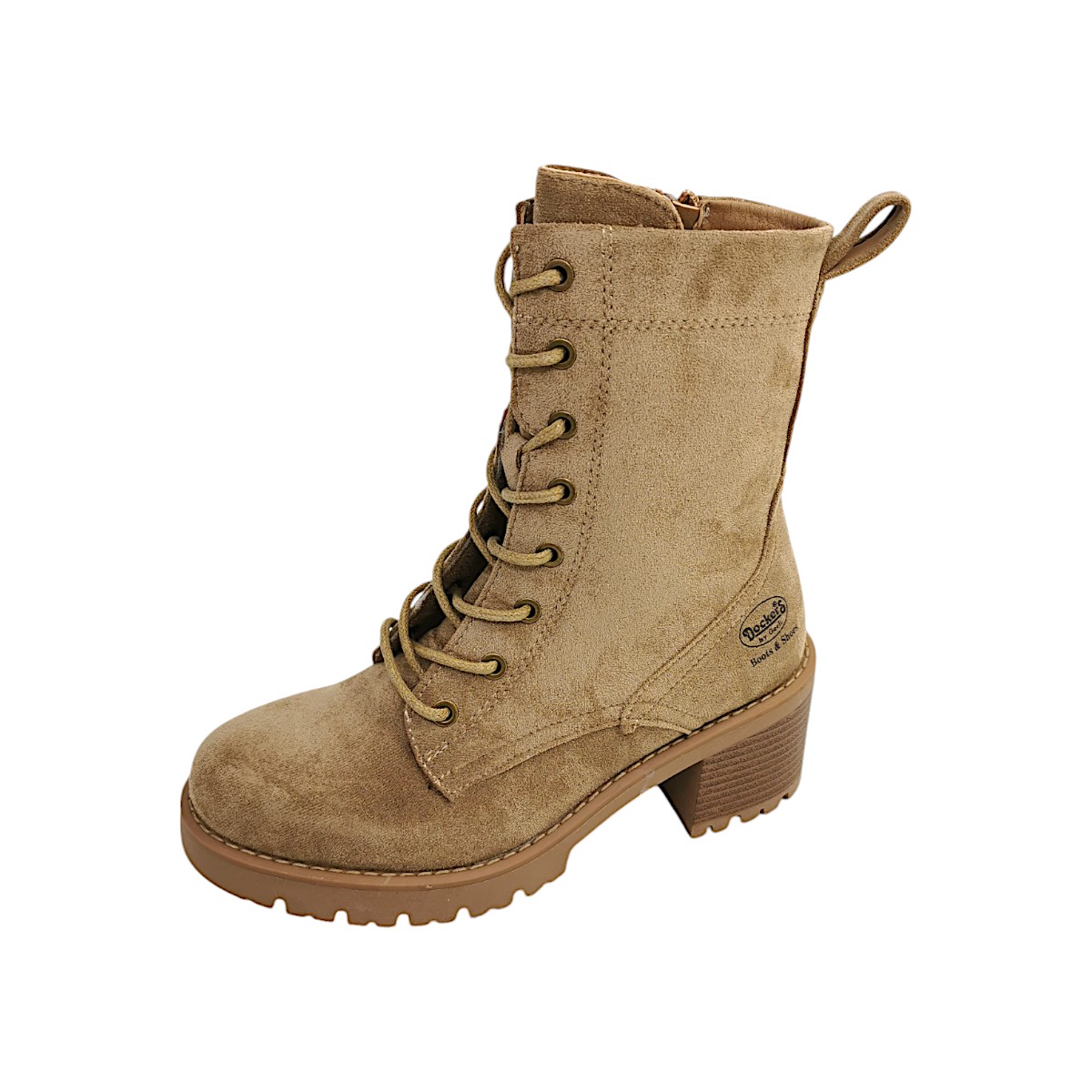 Dockers by Gerli Damenschuhe Schnürstiefel Braun Freizeit