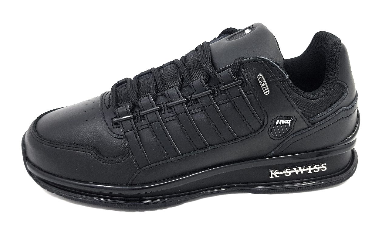 K-Swiss Sportschuhe Herren Trainingsschuhe Sneaker Schwarz Freizeit (Black, Größe 41 EU)
