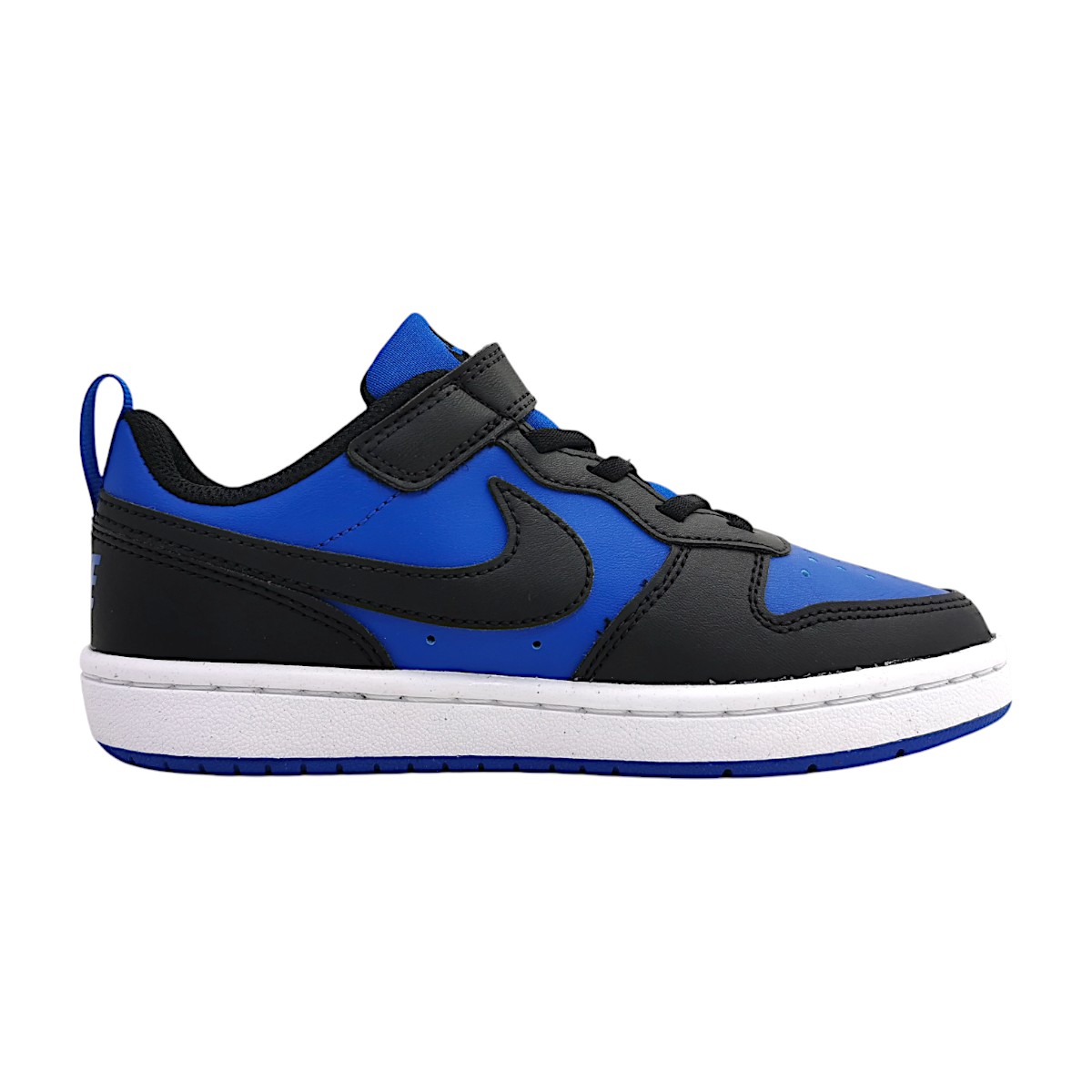 Nike COURT BOROUGH LOW RECRAFT Sportschuhe Kinder Sneaker low Blau Freizeit (schwarz/blau 480, Größe US 1.5Y)