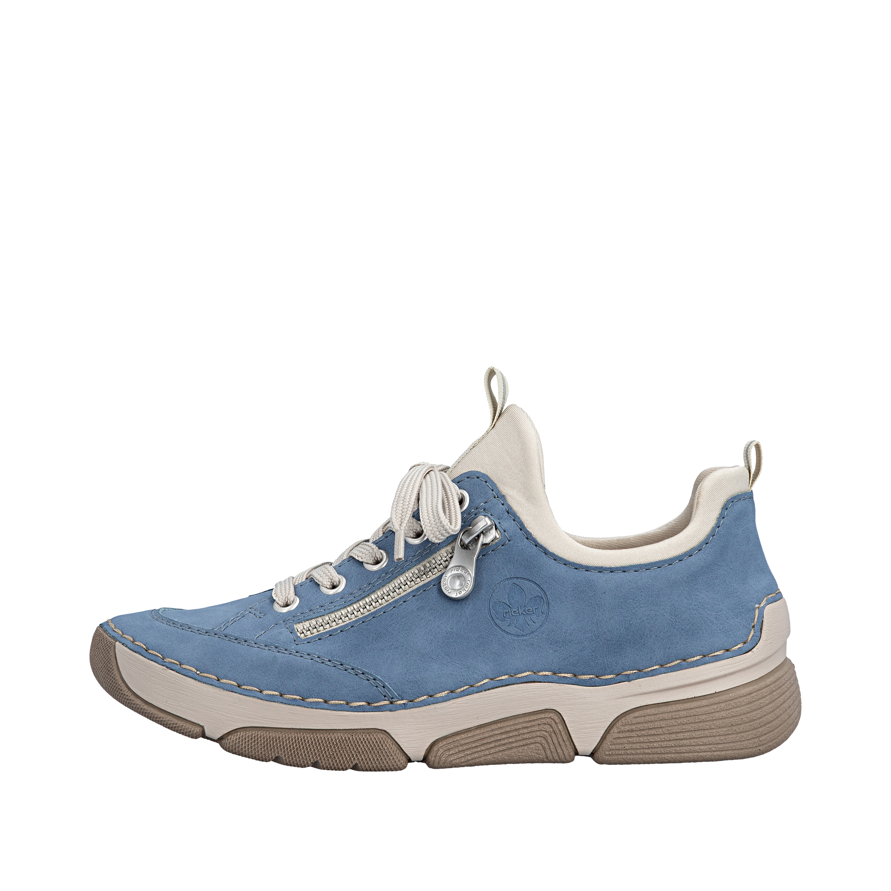Rieker Damenschuhe Halbschuhe Bequem Schnürer Blau Freizeit