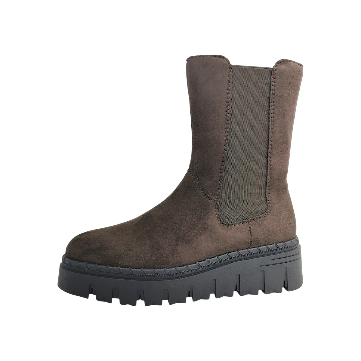 Rieker Modell : Z898325 Z89 Damenschuhe Reißverschluss Schaftstiefel Braun (braun 25, Größe 42 EU)