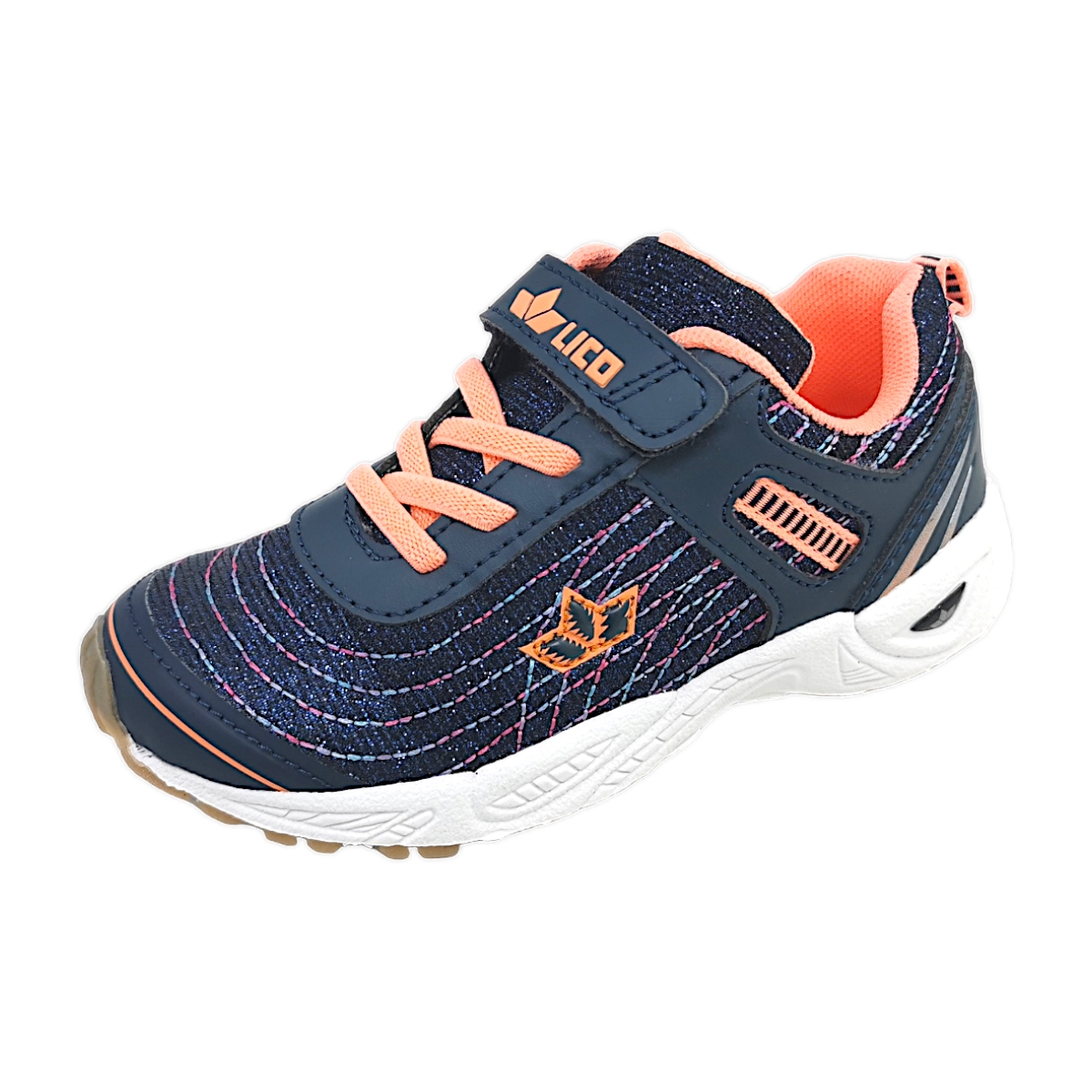 Lico Barney VS 360978/1235 Blau 1235 marine/lachs