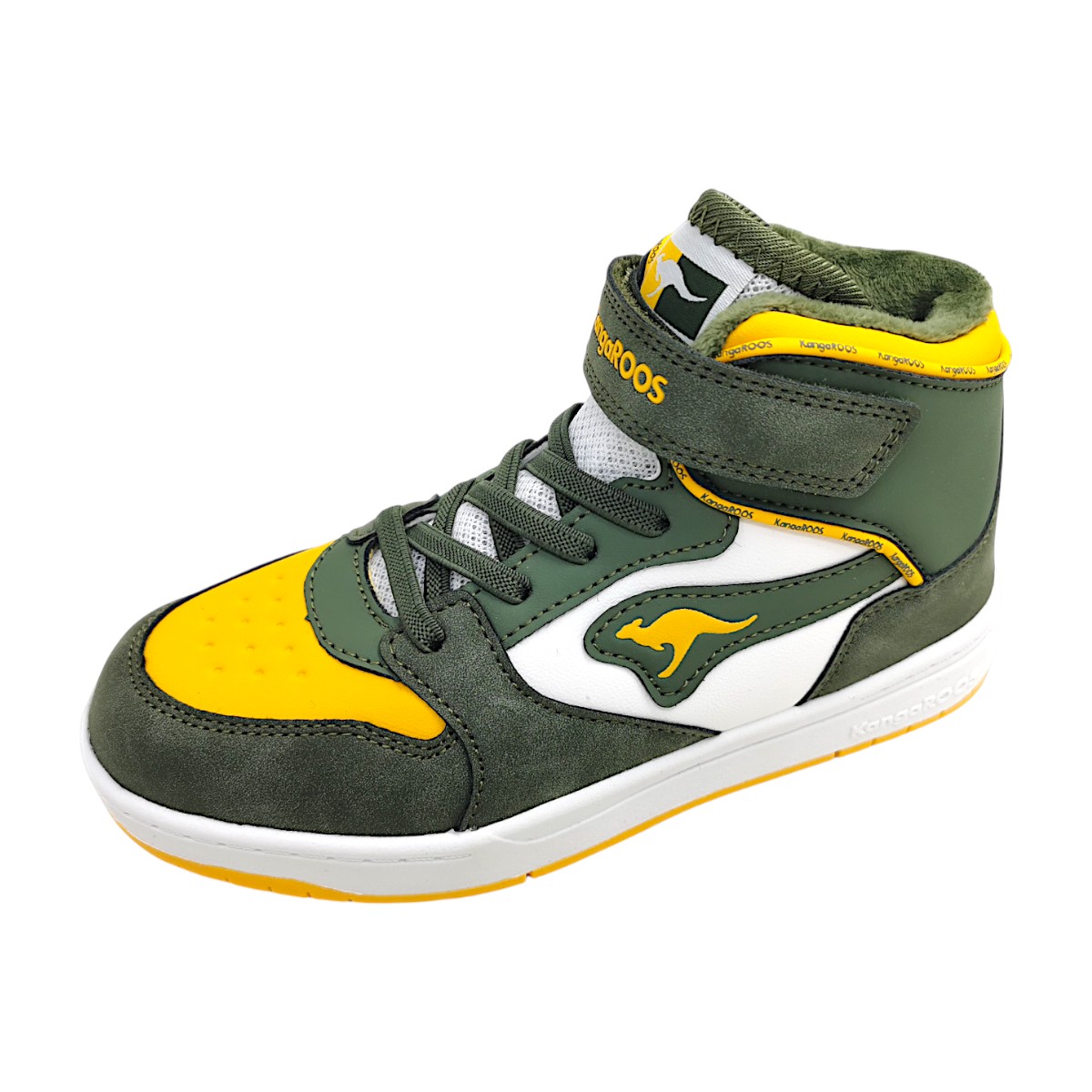 KangaRoos K-CP Rim Mid EV Kinderschuhe Jungen Schnürstiefel Grün Freizeit (military green/egg 8069, Größe 34 EU) KangaRoos K-CP Rim Mid EV Kinderschuhe Jungen Schnürstiefel Grün Freizeit (military green/egg 8069, Größe 34 EU)