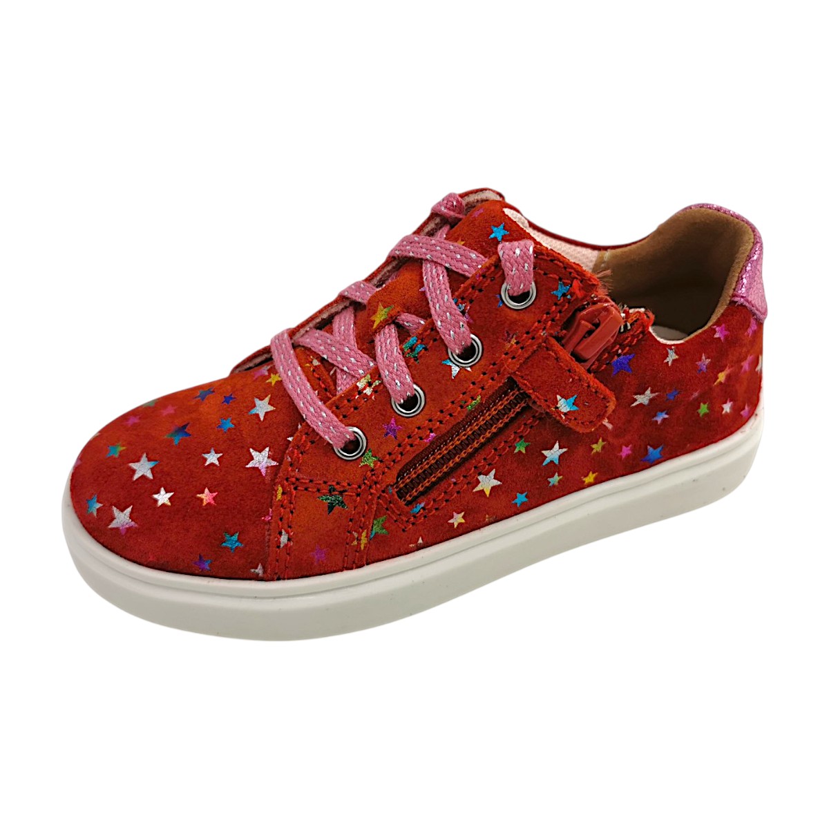 Richter Kinderschuhe Mädchen Halbschuhe Schnürer Rot Freizeit (tomato/candy, Größe 30 EU)