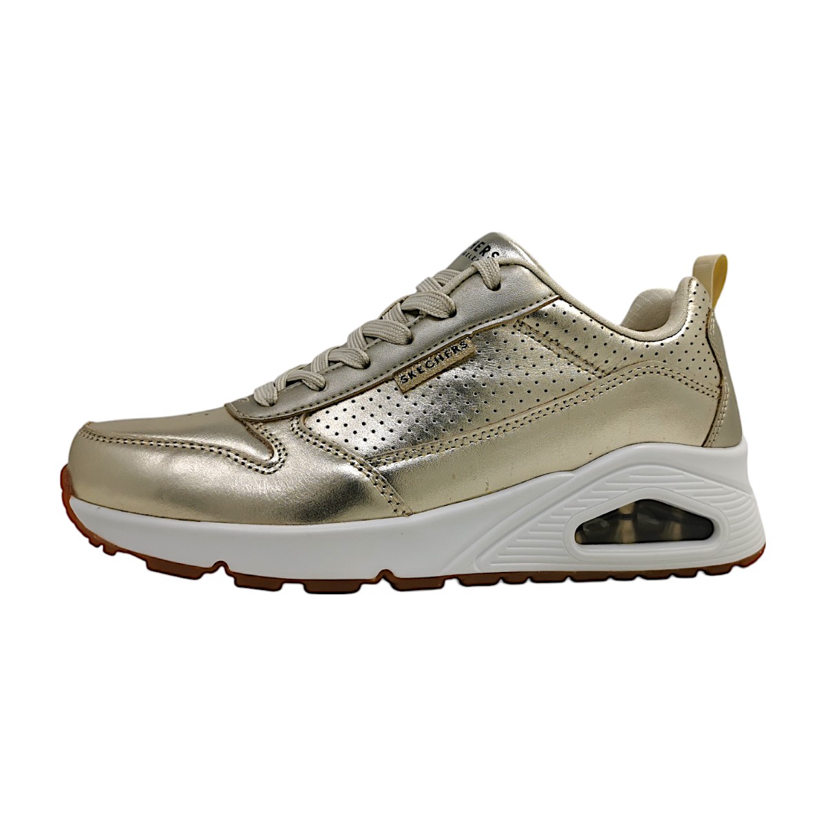 Skechers Uno Metallixs Damenschuhe Schnürschuhe Sportive Sneaker low Gold Skechers Uno Metallixs Damenschuhe Schnürschuhe Sportive Sneaker low Gold