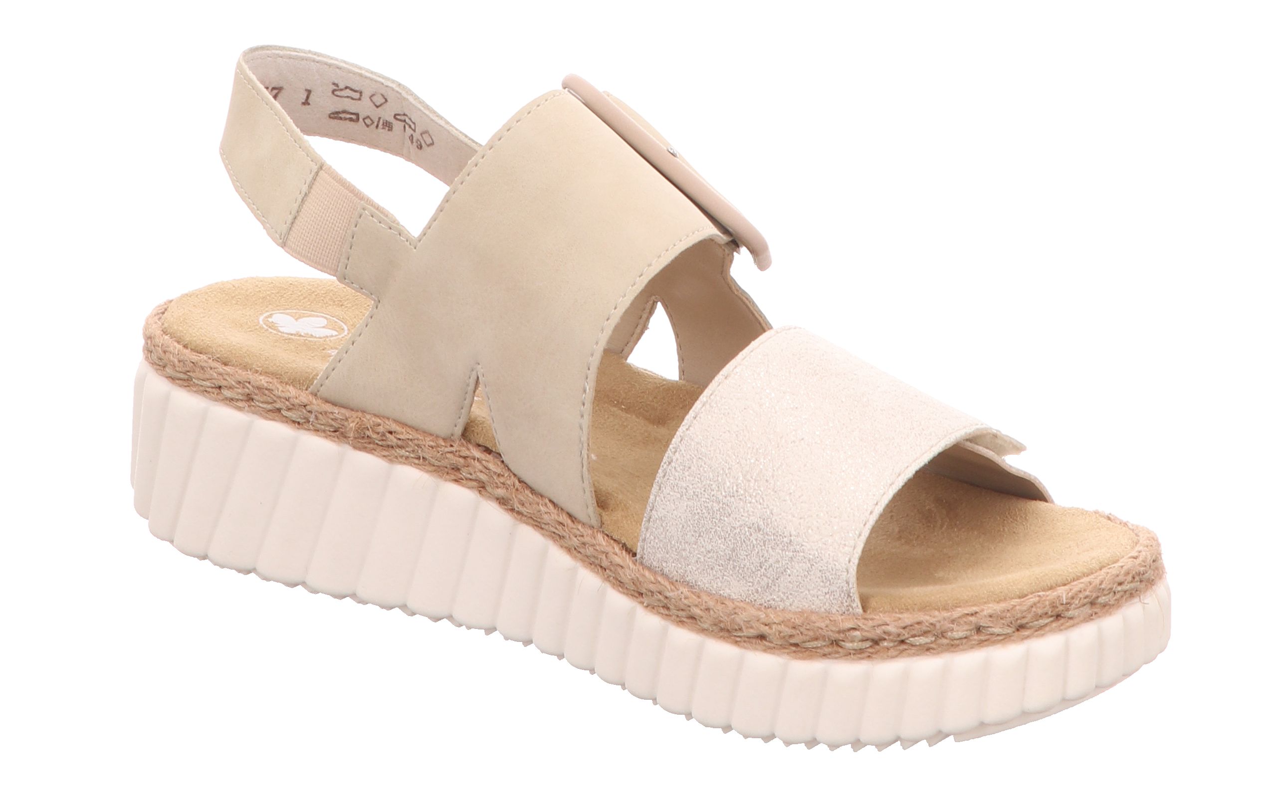 Rieker 69260-60 Beige beige-gold/perle