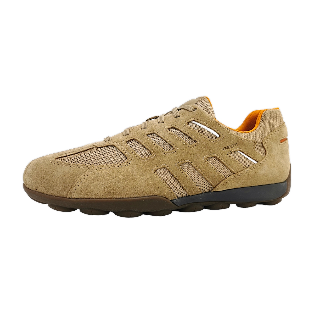 Geox U Snake 2.0 A Herrenschuhe Für lose Einlagen Schnürer Braun Freizeit