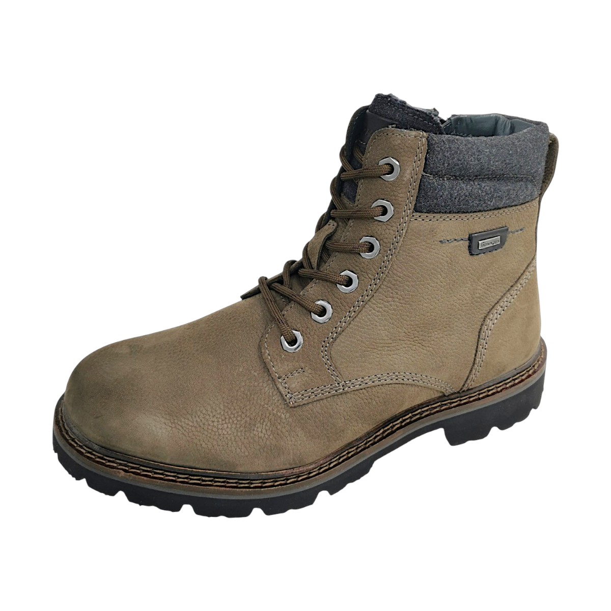 Sioux Addrik 704 Herrenschuhe Warmfutter Schnürstiefel Braun Freizeit (lava/dark grey, Gr. 2:7.5)