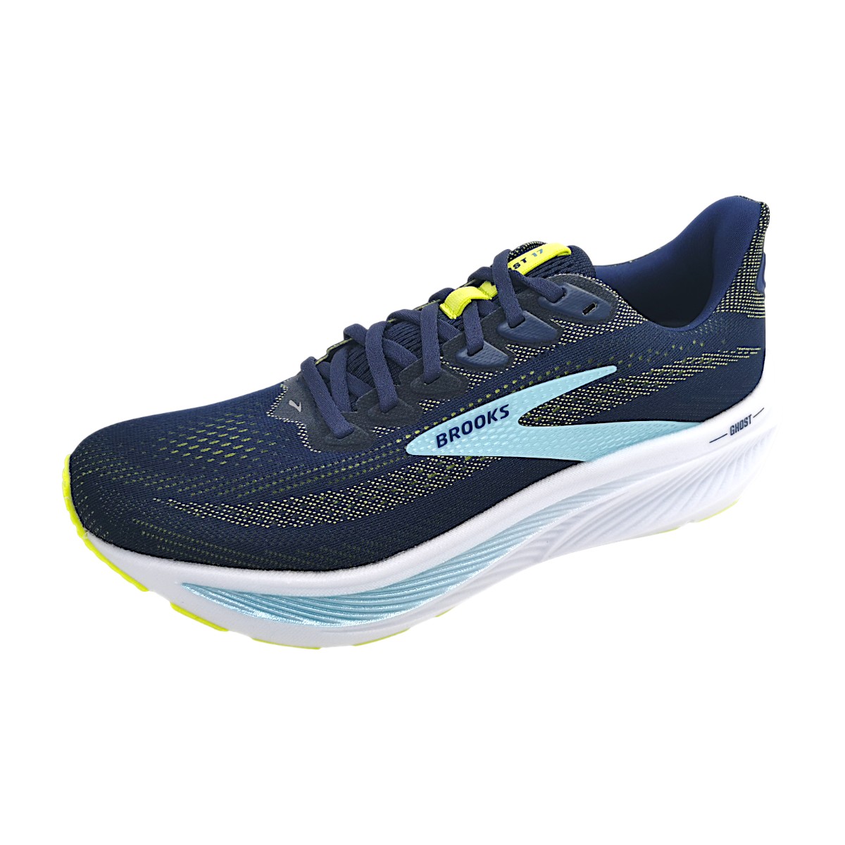 Brooks Ghost 17 1104421B Blau peacoat/lime/blue 414 Brooks Ghost 17 1104421B Blau peacoat/lime/blue 414
