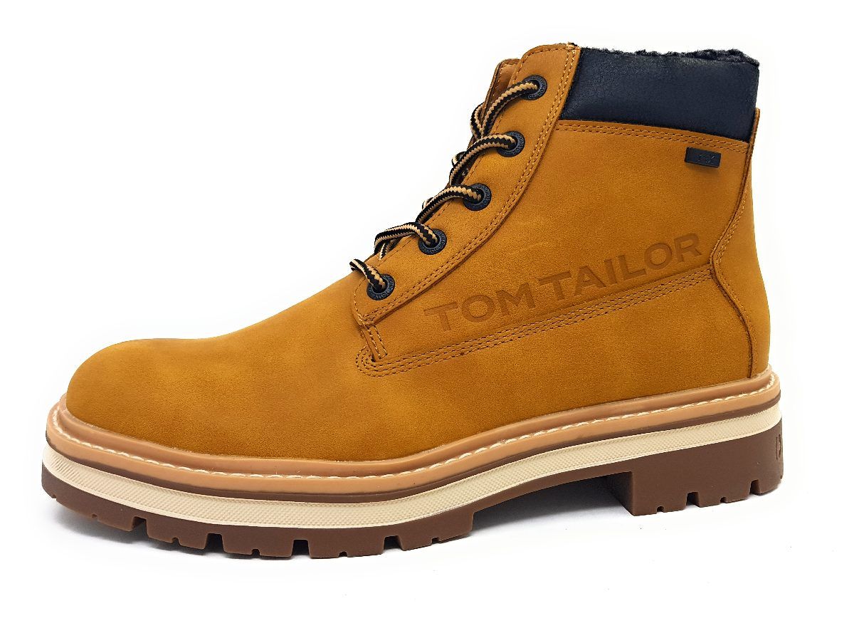Tom Tailor Herrenschuhe Stiefel Warmfutter Beige Freizeit (camel, Größe 44 EU)
