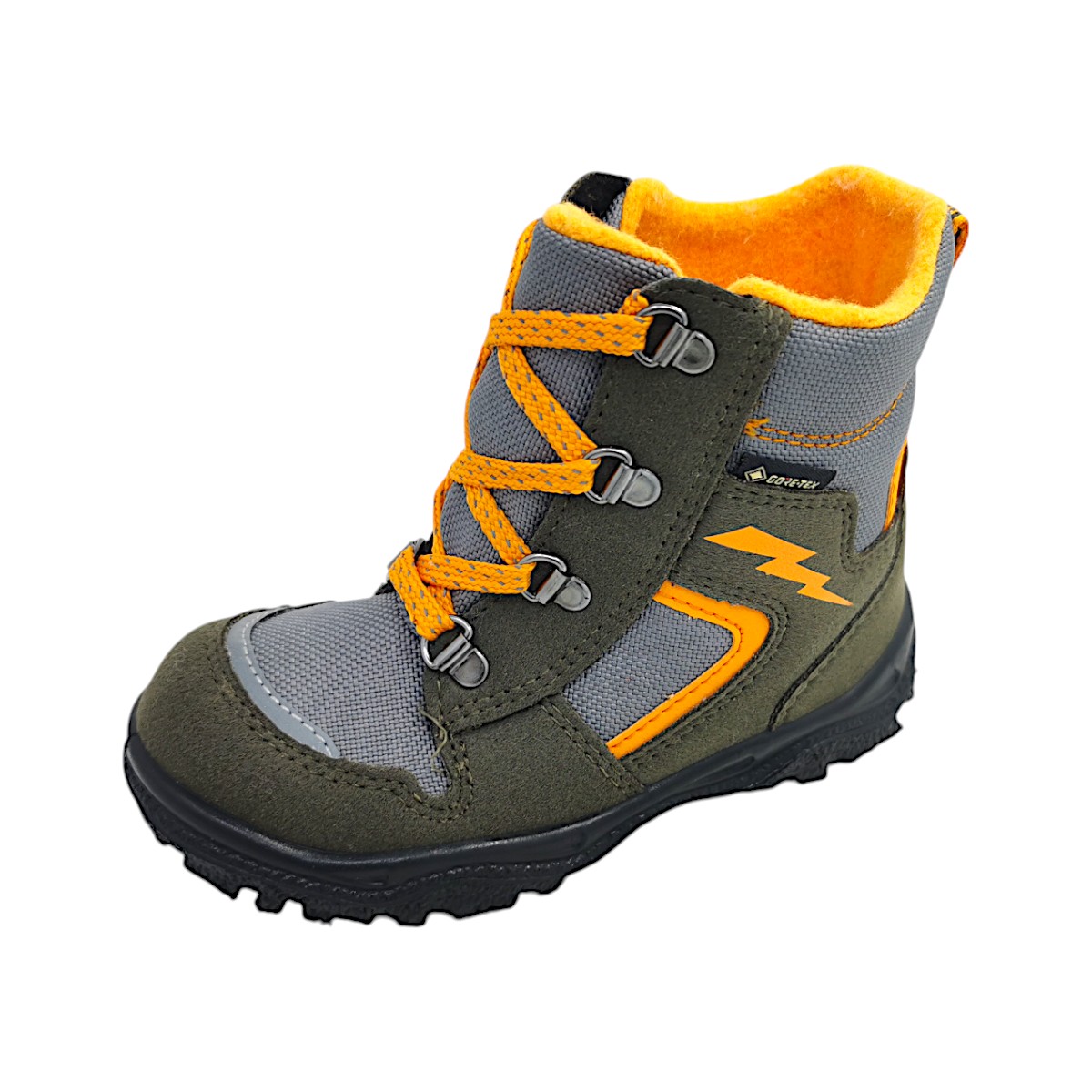 Superfit Husky Kinderschuhe Kleinkinder Lauflern Stiefel Mehrfarbig (7000 Grün/Orange, Größe 23 EU)