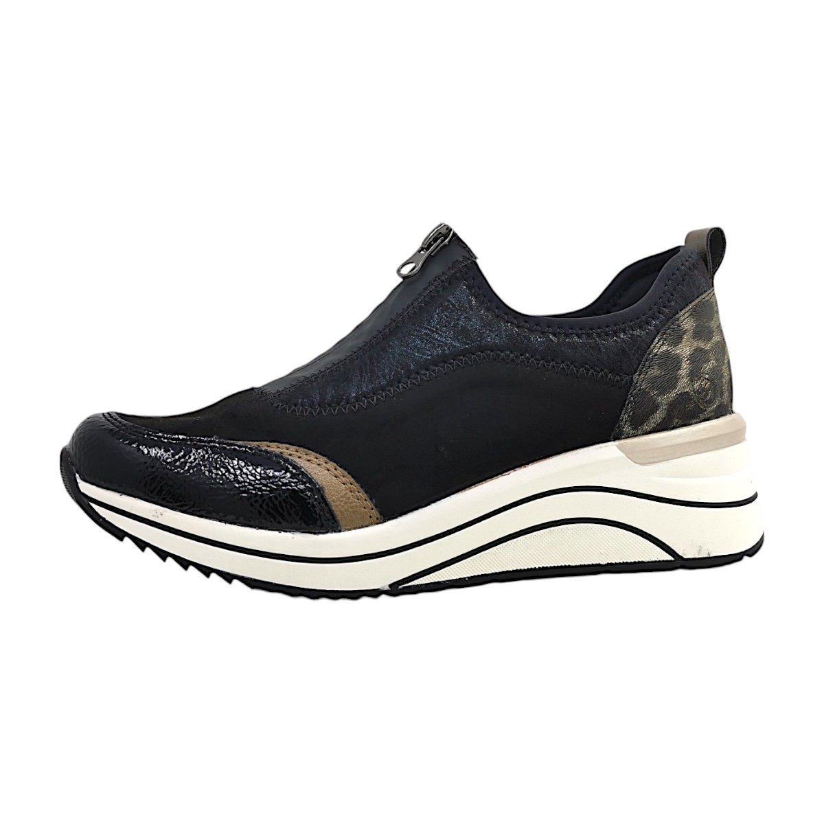Remonte Damenschuhe Halbschuhe Slipper Schwarz Freizeit