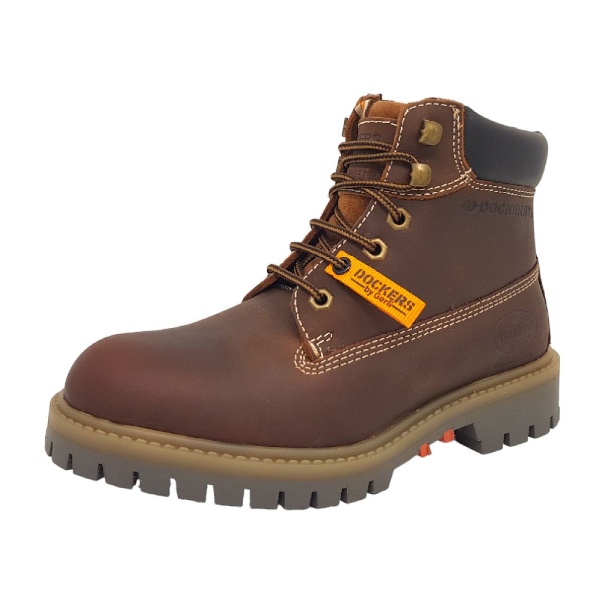 Dockers by Gerli Valuta Damenschuhe Stiefel Schnürer Braun Freizeit