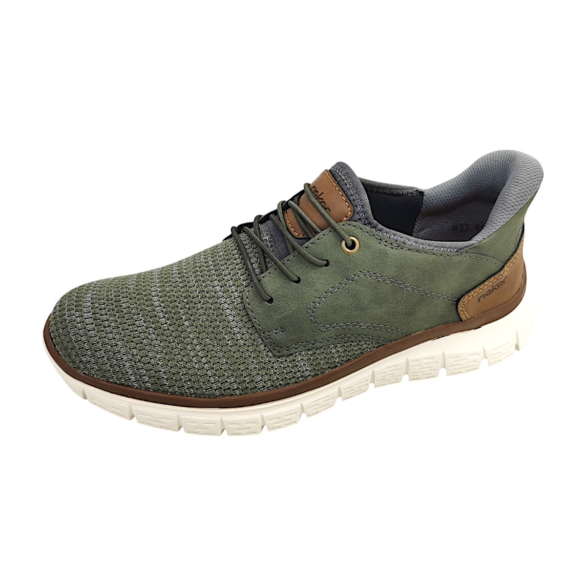 Rieker Knittech 52/Morelia B6658-52 Grün salbei/moor/nuss/rauch 52
